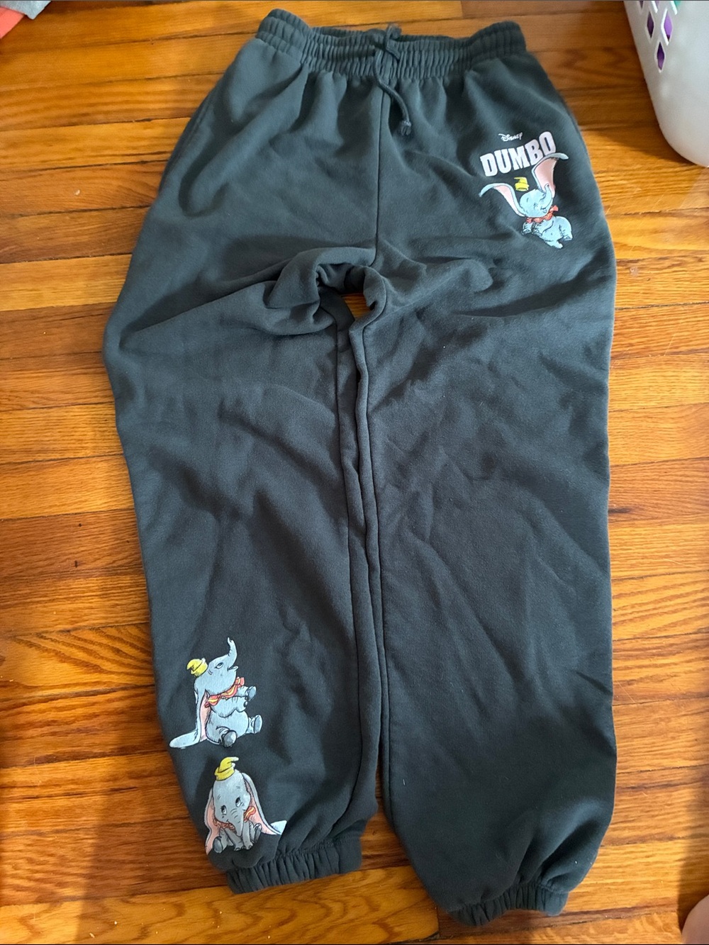 Dumbo Dark Grey Graphic Sweatpants size XS